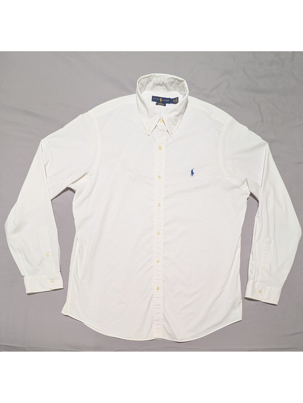 Ralph Lauren Classic Fit Performance Shirt White Mens XL Long Sleeve